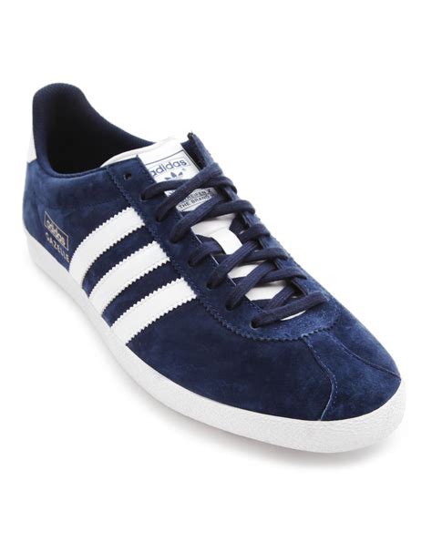 adidas gazelle original blue|Adidas gazelle suede navy blue.